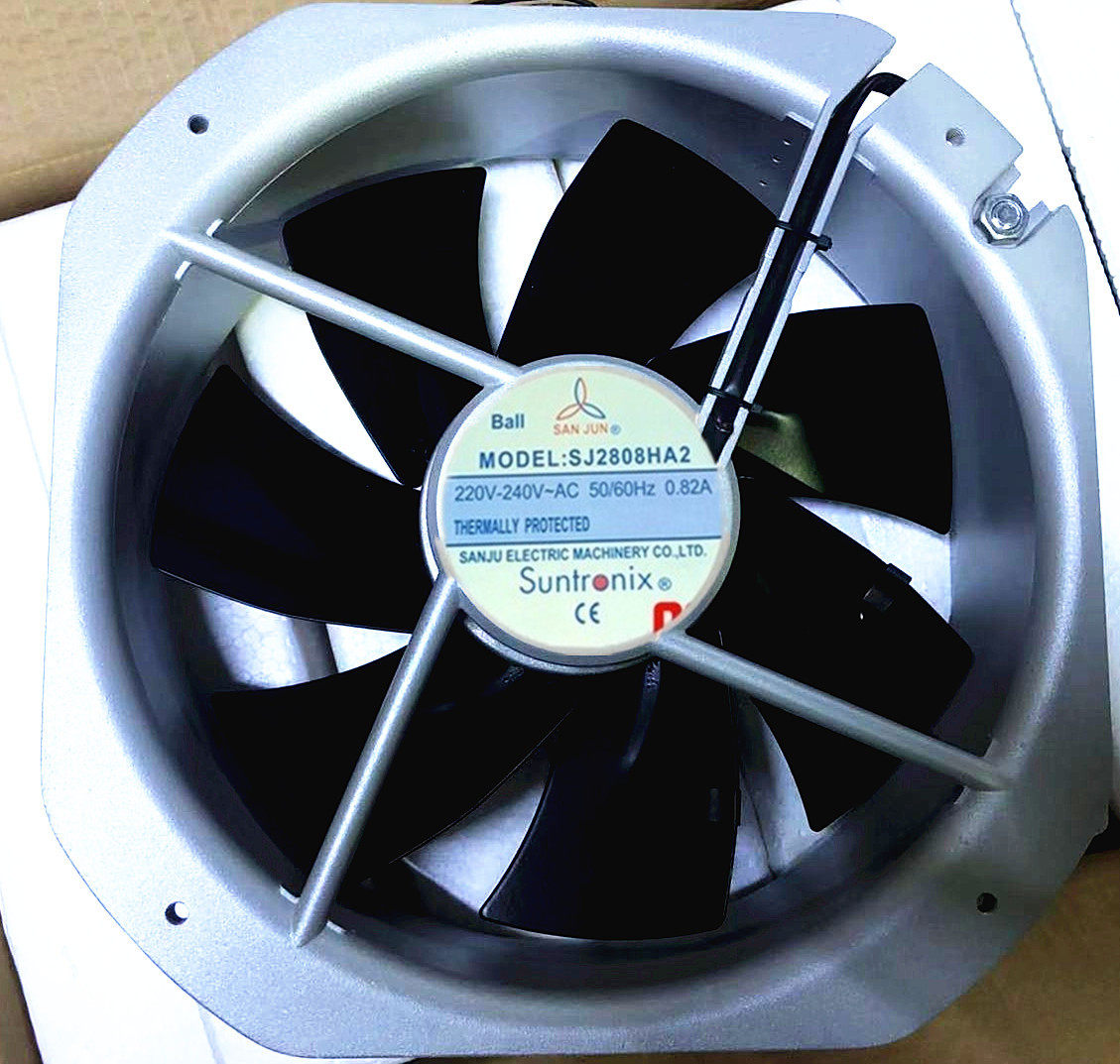 New SAN JU SJ2808HA28080 220V iron leaf high temperature resistant axial flow fan in Taiwan