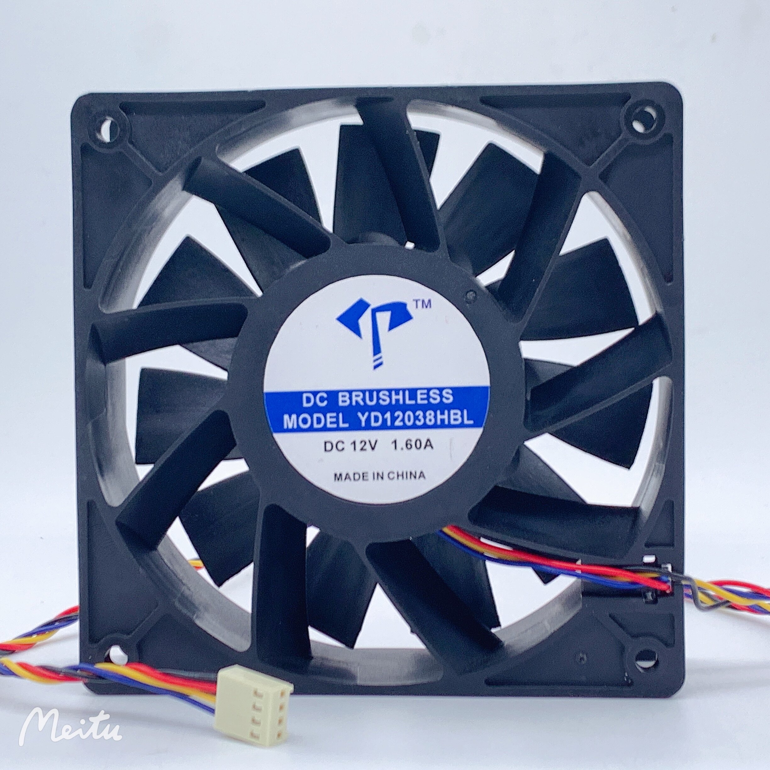 Brand new YD12038HBL 12038 12V 1 6A 12CM large air volume Ant PWM control speed cooling fan