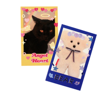 Spot) Korean love flower letter butterfly Cherry decoration sticker small card decoration sticker Handbook material