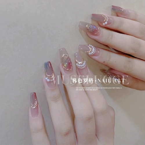 暮色罗格 Цепь, брендовое украшение для ногтей, металлическая японская цепочка, популярно в интернете