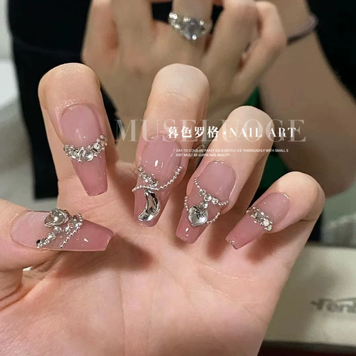 暮色罗格 Цепь, брендовое украшение для ногтей, металлическая японская цепочка, популярно в интернете