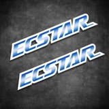 Наклейки на мотоциклы и мотоциклы, моторное масло ECSTAR, водонепроницаемые светоотражающие наклейки, блокирующие царапины, декоративные наклейки, подходящие для мотоциклов Suzuki