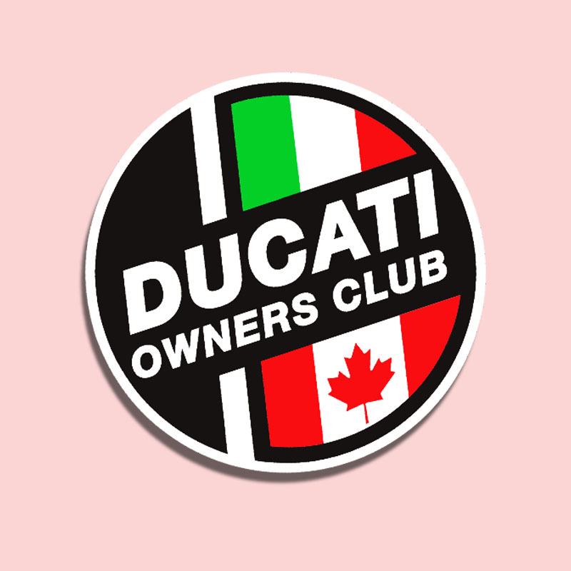 Cloud Startups Stuck to Dukadi DUCATI Maple Leaf Tricolor Motorcycle Locomotive Modified Loading Applic-Taobao