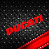 Ducati Ducati vintage label motorcycle car stickers Fuel tank stickers Waterproof Reflective decal big devil