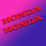 Honda, модифицированная светоотражающая наклейка