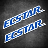 Наклейки на мотоциклы и мотоциклы, моторное масло ECSTAR, водонепроницаемые светоотражающие наклейки, блокирующие царапины, декоративные наклейки, подходящие для мотоциклов Suzuki