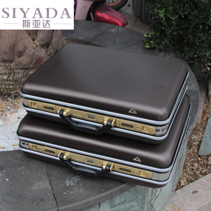 ABS portable password box Business thickened briefcase Data box Toolbox instrument box Storage travel boarding box