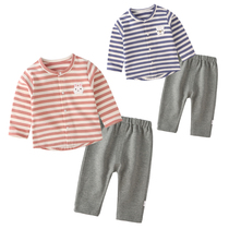(Broken code clearance) childrens clothing childrens spring and autumn childrens underwear set girls Cotton Close-fitting warm pajamas Cotton