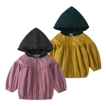 (Broken code clearance) baby clothes female autumn long sleeve coat 1 newborn cardigan coat cotton 3 months baby