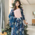Mùa xuân mới tươi lá phong nữ đồ ngủ bốn mảnh set đồ thoải mái cotton cotton ngắn vest vest phụ nữ - Nam giới áo ngủ nam Nam giới