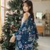 Mùa xuân mới tươi lá phong nữ đồ ngủ bốn mảnh set đồ thoải mái cotton cotton ngắn vest vest phụ nữ - Nam giới áo ngủ nam Nam giới