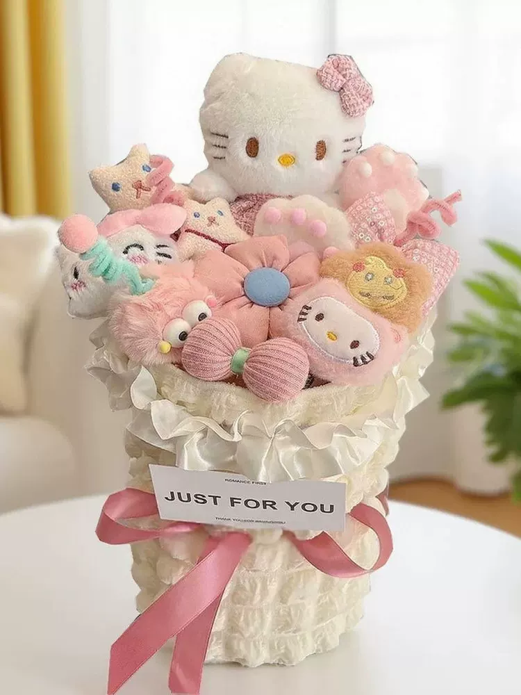Подарки на день рождения для девушек, мультяшные букеты Hello Kitty, Hello Kitty Kurome, подарки для парней и девушек