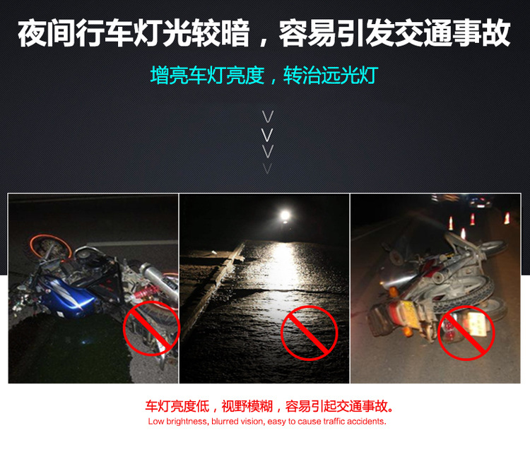 Xe máy sửa đổi đèn pha phụ trợ đèn pha phổ quát xe tay ga đèn điện xe nổi bật đèn pha led - Đèn xe máy đèn led 2 tầng sirius xăng có