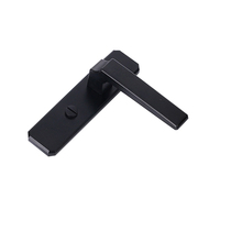 New product solid aluminum Modern simple aluminum handle Wooden door Guard room door handle lock Box door handle Key-free