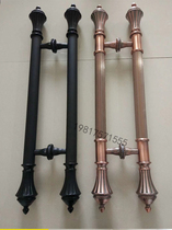European style handle Bronze luxury door handle Black retro door handle Glass door handle Stainless steel handle