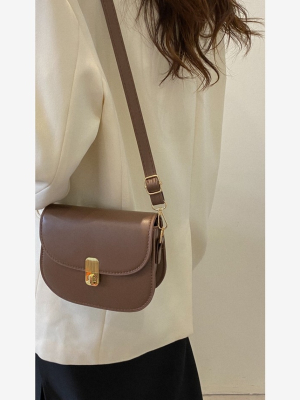 Women's Bag 2026 New Trendy Retro Saddle Bag Niche Texture Single Shoulder Small Bag High-End Versatile Crossbody Women's Bag