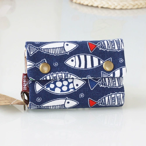 Бумажник, сумка через плечо, мультяшная ткань, брелок, универсальный кошелек, в корейском стиле