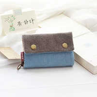 Голубая джинсовая ткань 3 % от кошелька