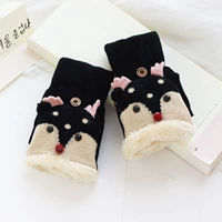 Красота оленя-черный флип плюс бархат