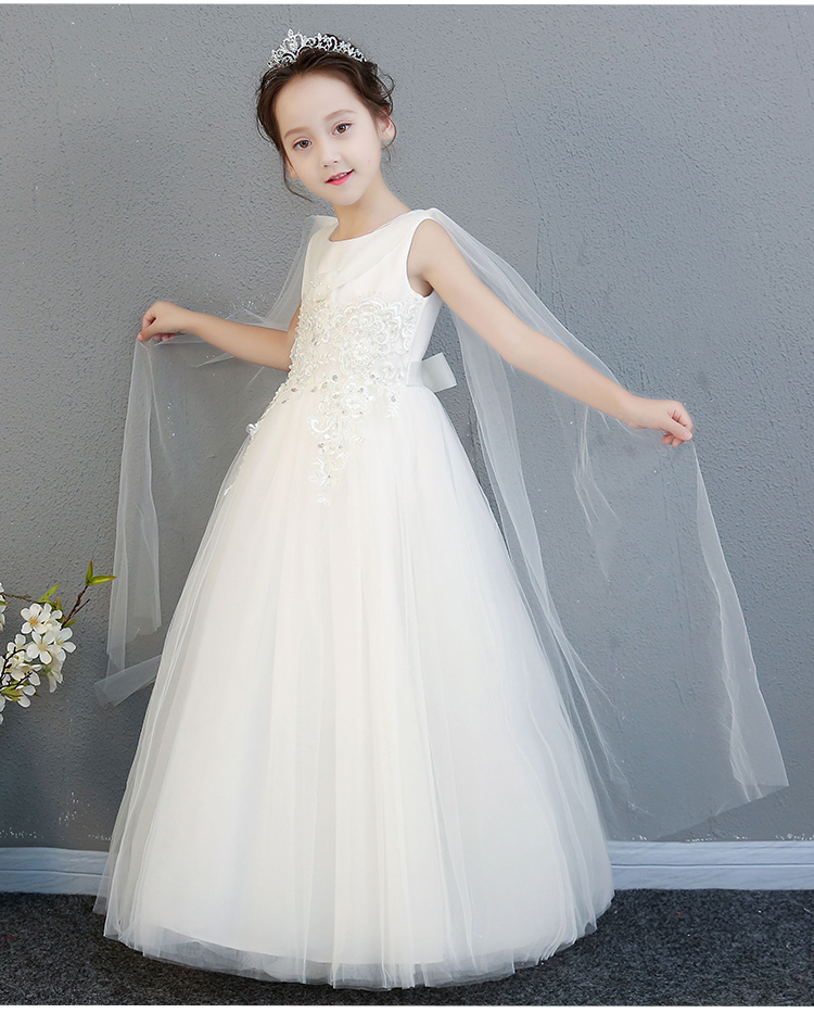 Trẻ em của lưới váy công chúa váy cô gái váy cưới hoa cô gái ăn mặc đàn piano trang phục nhỏ máy chủ quần áo mùa hè quần áo trẻ em xuất khẩu