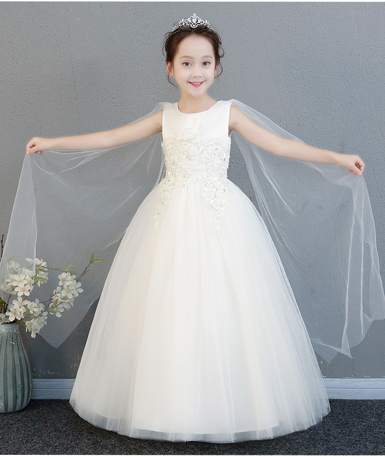 Trẻ em của lưới váy công chúa váy cô gái váy cưới hoa cô gái ăn mặc đàn piano trang phục nhỏ máy chủ quần áo mùa hè quần áo trẻ em xuất khẩu