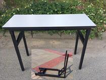 Stainless steel folding table Table Conference Table Conference Desk Bench Strip Desk Writing Desk Computer Desk Training Table Naughty Packaging Table