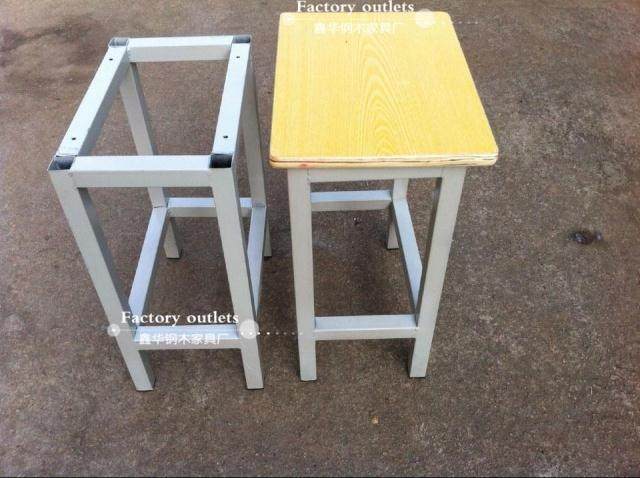 Factory assembly line operation stool electronics factory work stool iron square stool steel pipe stool clothing factory staff stool