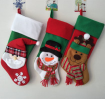 Christmas decoration Christmas socks gift bag Gift bag Kindergarten old man decoration supplies Childrens Candy bag