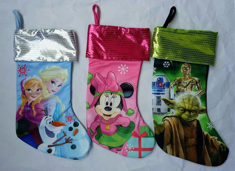 Christmas decorations Christmas socks cartoon Christmas gift socks gift socks bag kids candy bag pendant