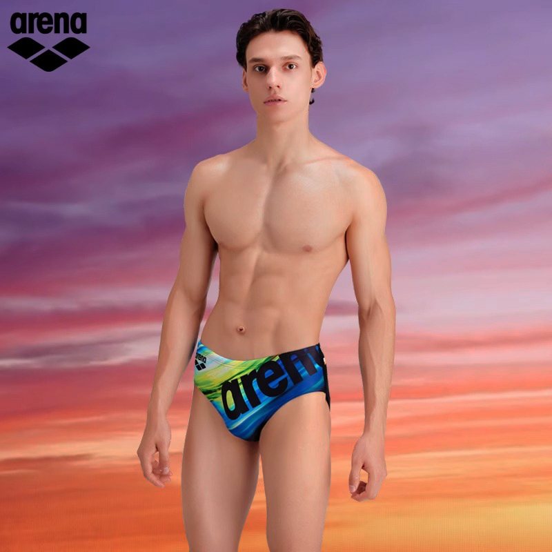 Arena Men's Triangle Swim Briefs for Professional Training and Fitness, New Anti-Embarrassment Hot Spring Swimming Trunks