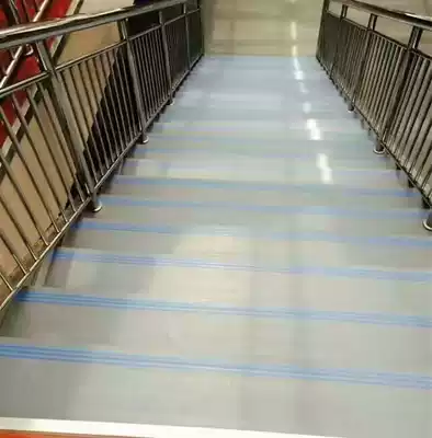 PVC plastic kindergarten non-slip stair stepping mat Step anti-slip strip Color rubber floor mat floor wear-resistant