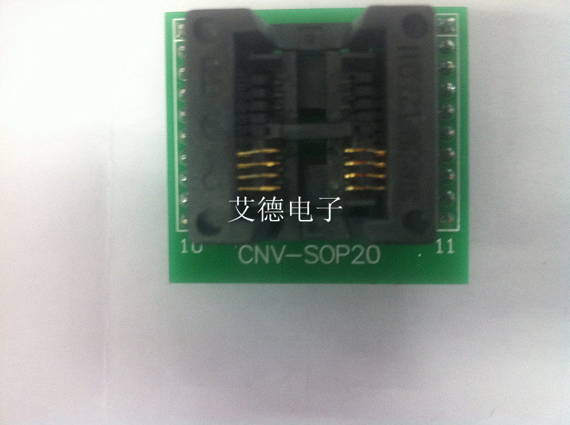 Wide body gilded SOP8 burn seat SOP8 turn DIP8 for DIP8 SOIC80 test seat 208MIL