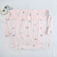 Розовая радуга (хлопковое хлопок) имеет длину молнии 118*80 см шириной