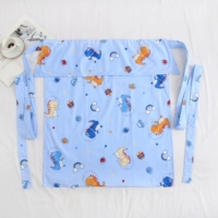 Синий стеганый динозавр с молнией, 80 см