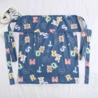 Синие буквы медведи (хлопок) имеют длина молнии 118*80 см шириной