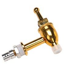 Bubble bottle faucet water nozzle golden copper valve 304 stainless steel switch bubble jar wine barrel out faucet