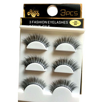 3D08 false eyelashes natural nude makeup thick soft and comfortable cotton thread slender eyelash stage makeup eyelash beginner