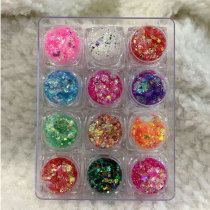 Highlight gel cream glitter powder jelly shiny eye shadow childrens stage makeup sequin powder glitter makeup artist Net Red