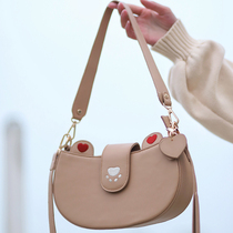 Milk tea Bear * original design bear Dumpling Dumpling JK bag portable shoulder shoulder cross-body dumpling bag daily commuter Lolita bag