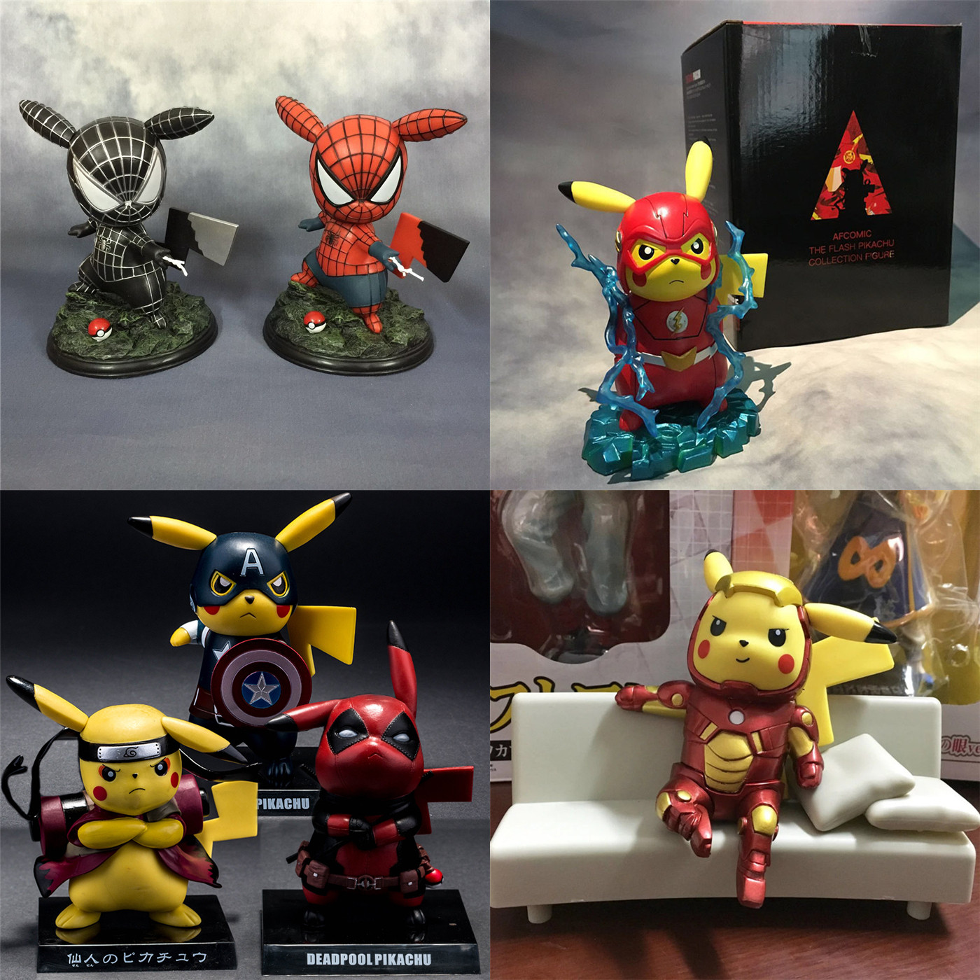 pikachu iron man figure