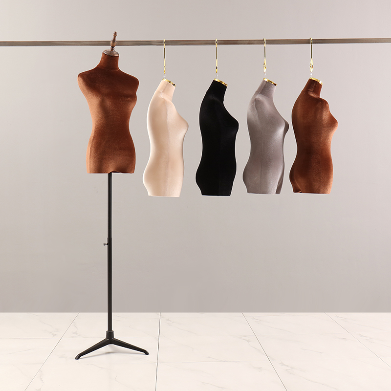 Hanging wedding dress female model hanging display stand props half-length women's hanging mold clothing shop window hanging hook dummy