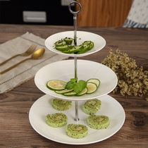 Thread Series Next Afternoon Tea Pastry Dish Eu Style Home Ceramic Strings Count Hearts Tray Triple Layer Fruit Pan Creativity