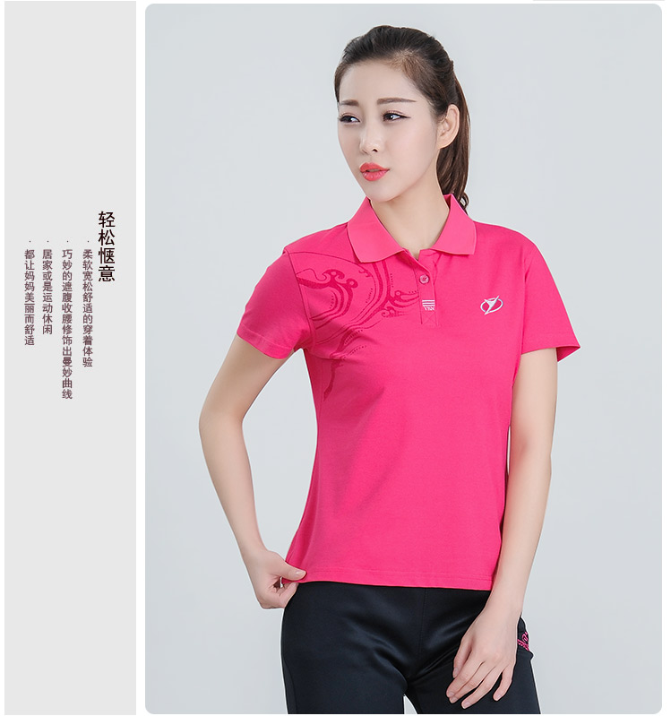 Áo thể thao mùa hè ngắn tay áo thun nữ cotton rộng rãi Quần áo nữ trung niên mẹ 40-50 tuổi 2019 mới - Phụ nữ cao cấp váy cho người trung niên