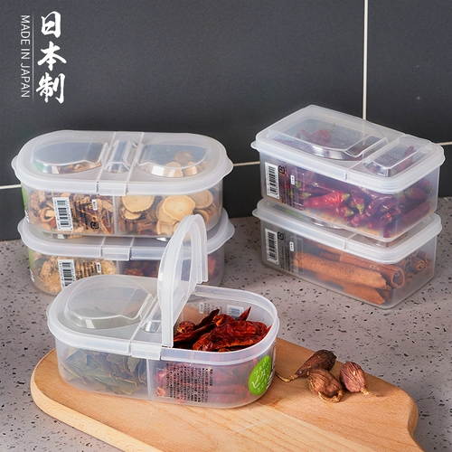 Япония импортировал большую коробку для хранения материала Spice Fast Kitchen Octagonal Cinnamon Pepper Peppercorns Transparent Searkyed приправочный резервуар