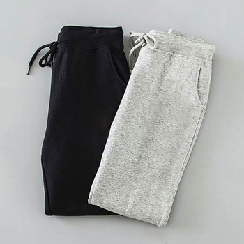 AG ພາກຮຽນ spring and autumn thin sweatpants men's sports casual pants simple bound leg pants short leg pants trousers ສີແຂງ