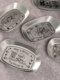 Retro tin tray household stainless steel camping picnic tray snacks fried barbecue fruit tray prepared dish