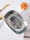 Retro tin tray household stainless steel camping picnic tray snacks fried barbecue fruit tray prepared dish