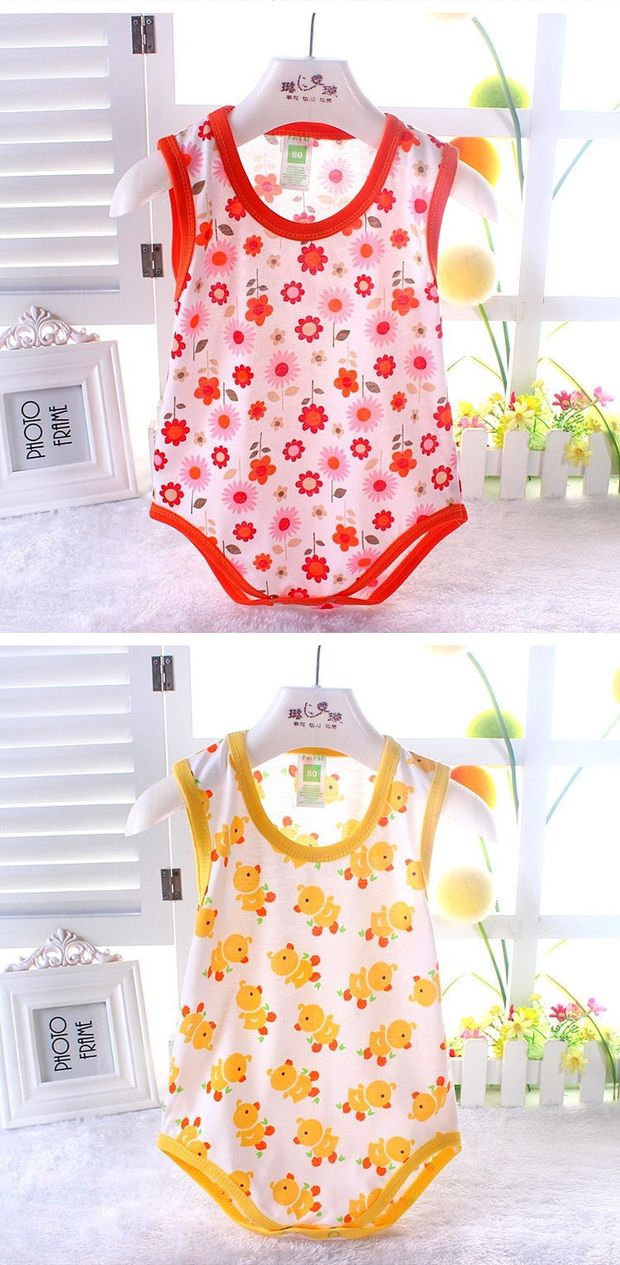Quần áo trẻ em bán buôn quần áo trẻ em cotton mỏng phần sơ sinh tam giác quần áo romper bé trai và bé gái túi quần áo rắm - Áo liền quần quần áo trẻ em hàn quốc
