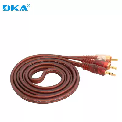 Audio cable one point two 3 5mm to double Lotus cable computer TV mobile phone speaker double 6 5mm to 3 5