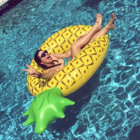 Kỳ nghỉ bên bờ biển dưa hấu dứa phao cứu sinh flamingo donut bơi vòng dày để tăng vòng bơi người lớn phao tắm cho trẻ sơ sinh
